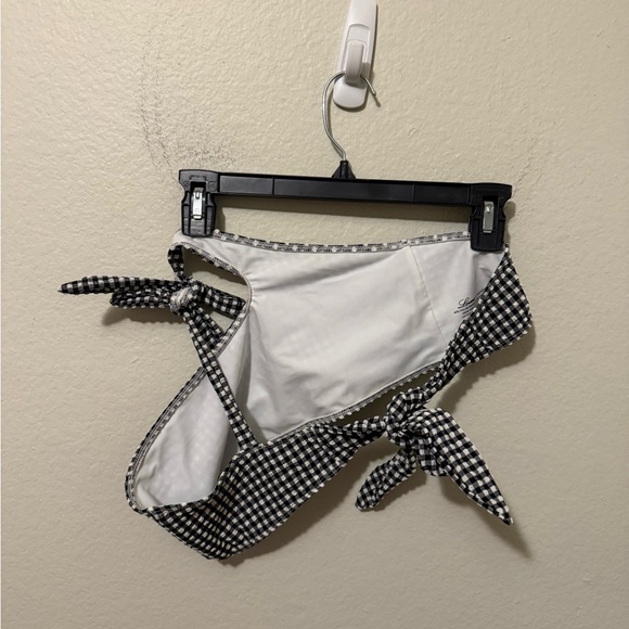 Lovers & Friends Shayk Bikini Top Size L Black Gingham Summer Swim Revolve - Picture 3 of 4